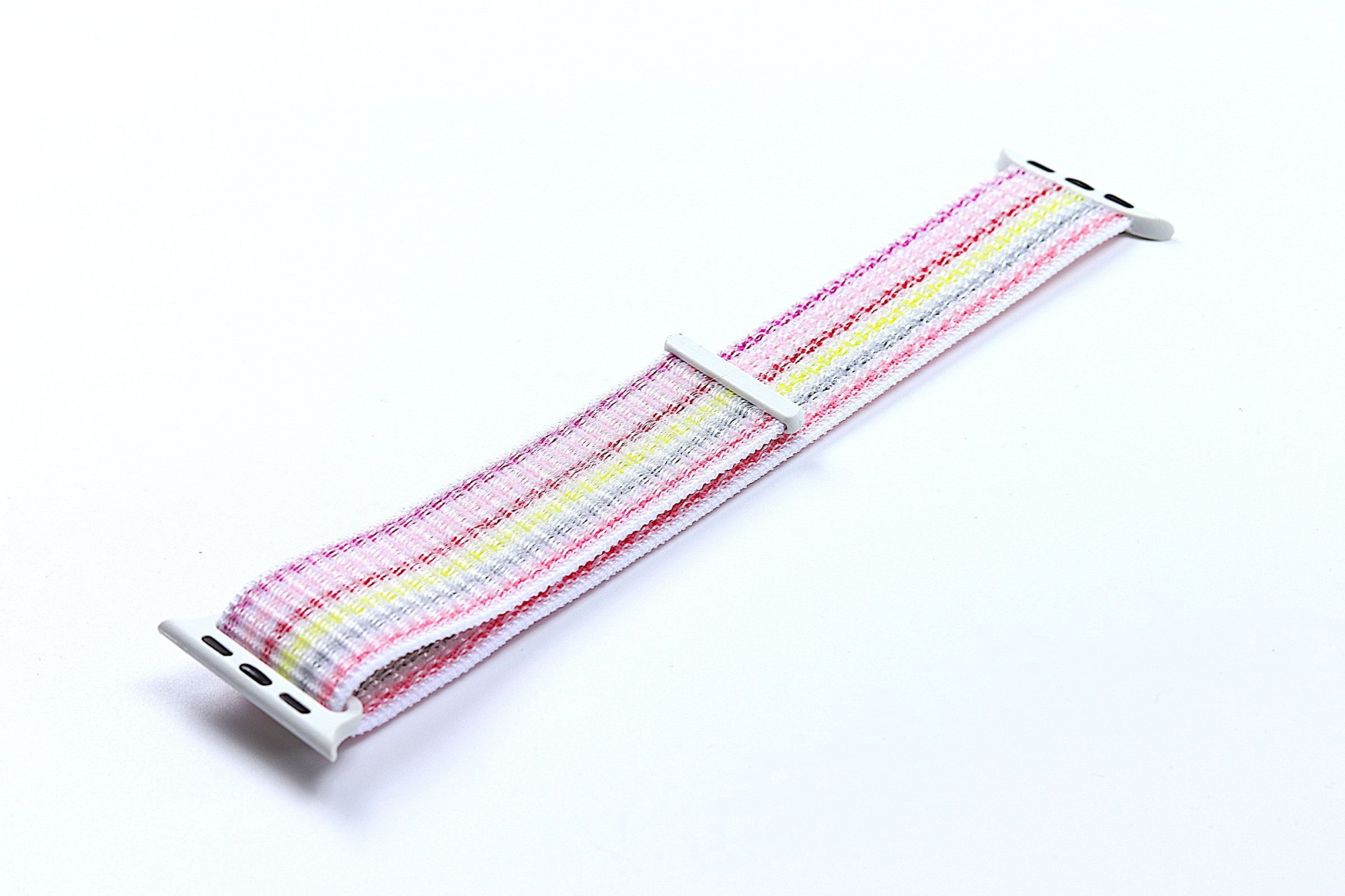 Nylon Sport Loop Band for Apple Watch 42/44 mm Pink Streak