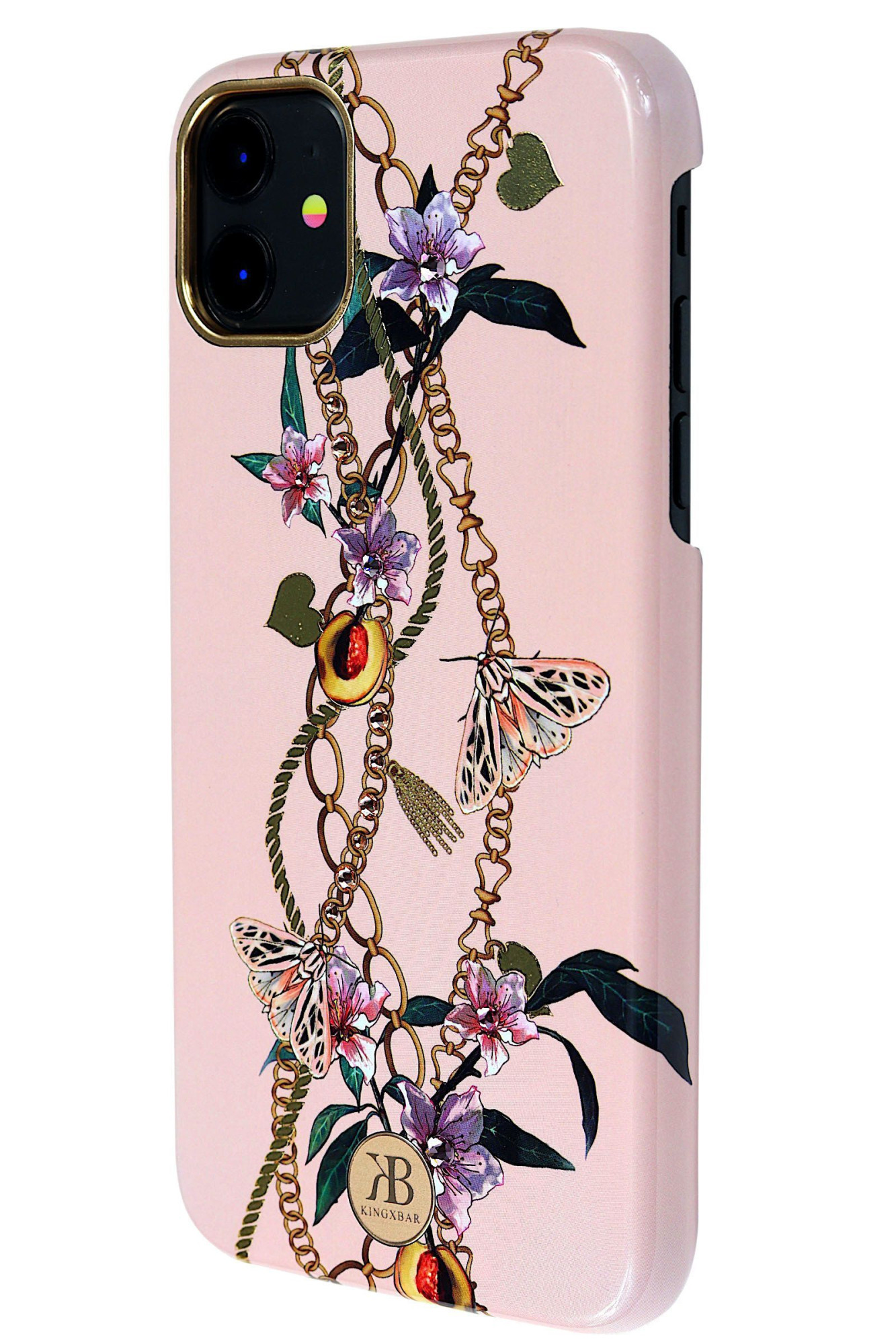 Kingxbar Luxe Living Case with Swarovski Crystals for iPhone 11 Pink