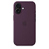 Чохол-накладка Silicone Case (AAA) для iPhone 16 с MagSafe Plum (ASC16PLM(M))