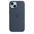 Чохол-накладка Silicone Case (AAA) для iPhone 14 с MagSafe Storm Blue (ASC14SBL(M))