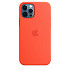 Чохол-накладка Silicone Case (AAA) для iPhone 12 Pro Max Electric Orange (ASC12PMEORNG)
