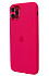 Чехол-накладка Silicone Case для iPhone 11 Pro Max Rose Red (With Metal Frame Camera Lens Protection) (ASCMF11PMRSRD)