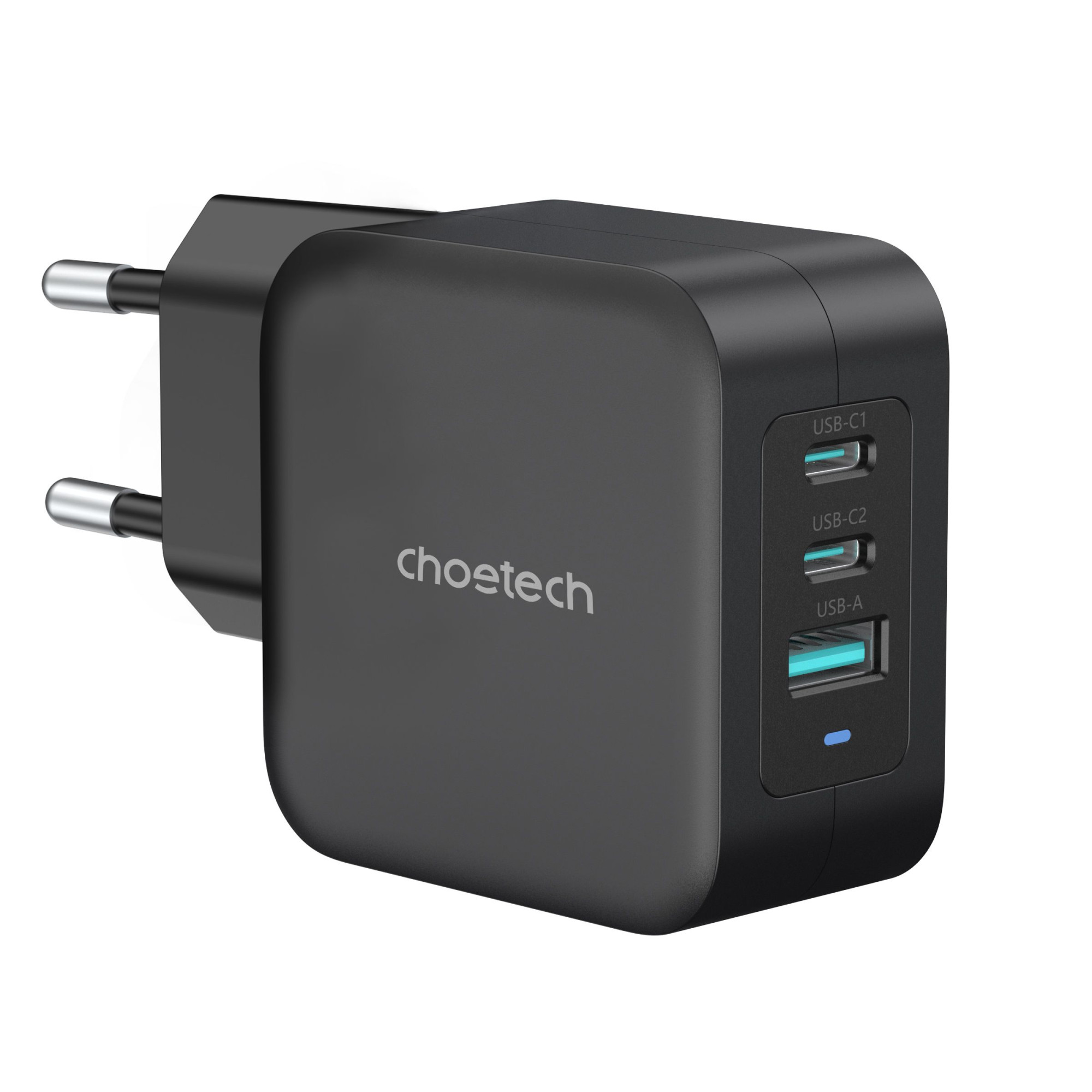Choetech PPS PD 100W Charger Dual USB-C+ Single USB-A Black