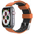 Ремешок AhaStyle Premium Silicone Duotone Design Band для Apple Watch 42/44/45/46/49 mm Orange/Black (CP-WA11-OEBK-4244)