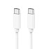 Кабель Choetech USB-C to USB-C Кабель PVC (2m) White (CC0003)