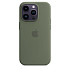 Чохол-накладка Silicone Case (AAA) для iPhone 14 Pro Max с MagSafe Olive (ASC14PMOLV(M))