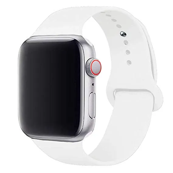 Silicone Watch Band for for Apple Watch 38/40mm S/M White