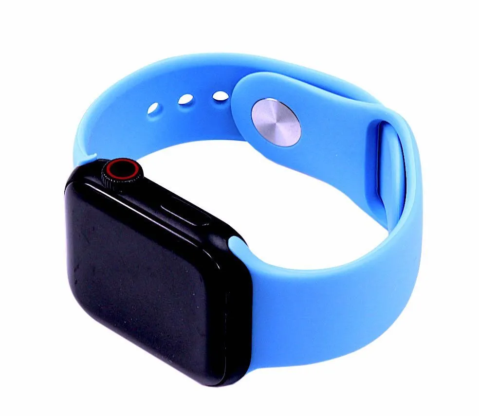 Silicone Watch Band Apple Watch 38/40/41/42 mm S/M Surf Blue