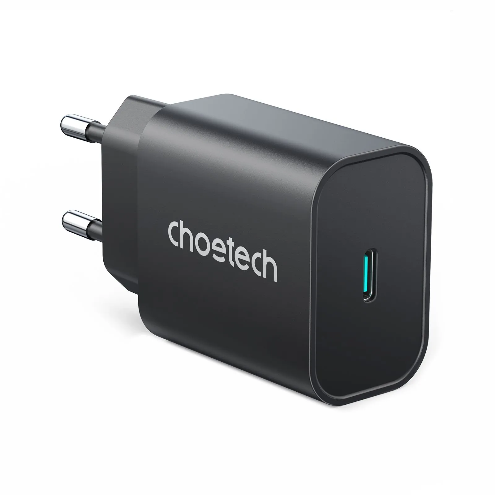 Мережевий зарядний пристрій Choetech  USB-C 25W PPS Charger Black (PD6003) — фото мережевого зарядного пристрою