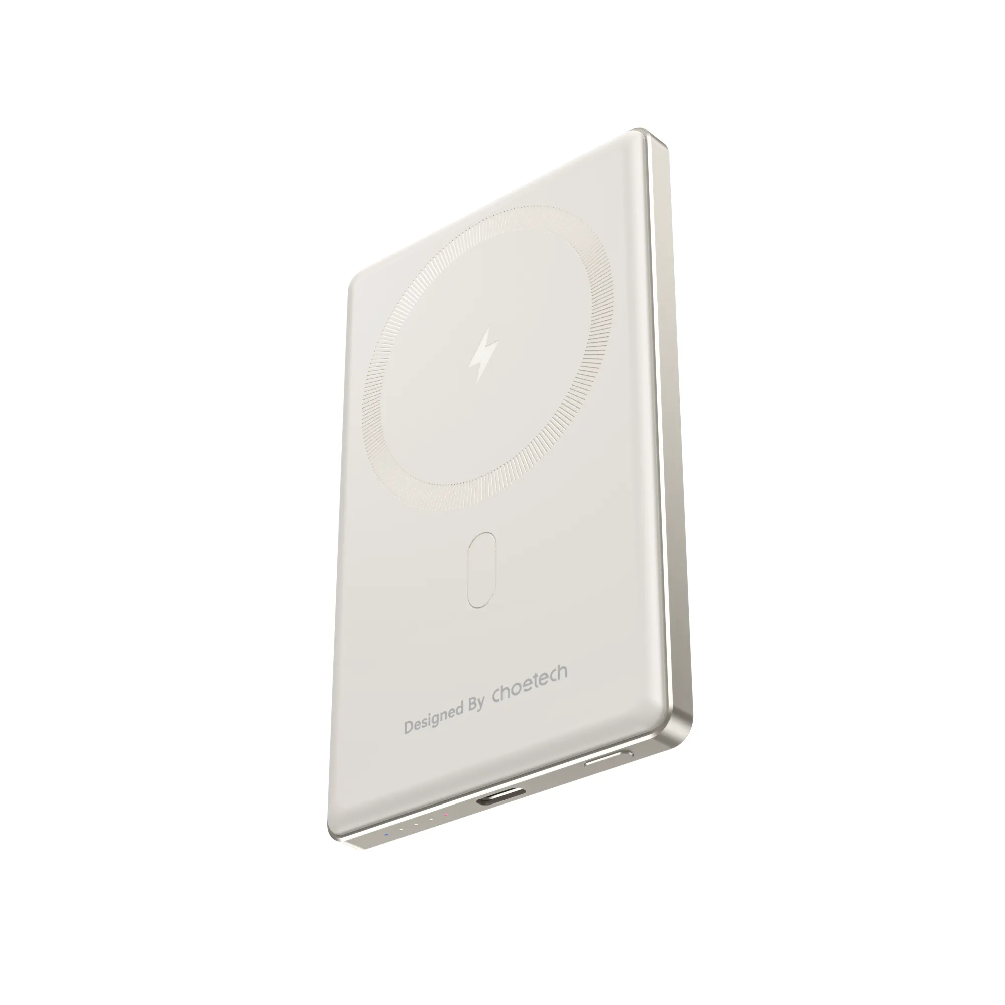 Choetech PD20W 5000 mAh Ultra-thin Magnetic Power Bank White