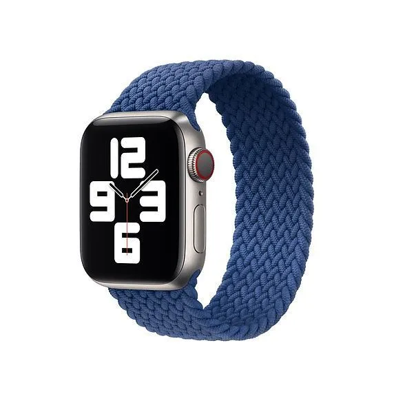 Braided Solo Loop for Apple Watch 42/44mm Atlantic Blue (L/160mm)