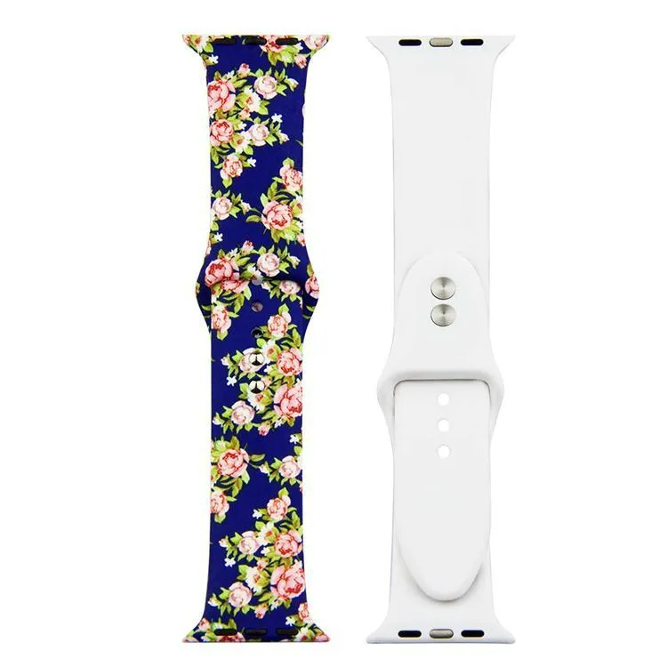 Painted Silicone Watch Band for Apple Watch 42/44mm S/M 16