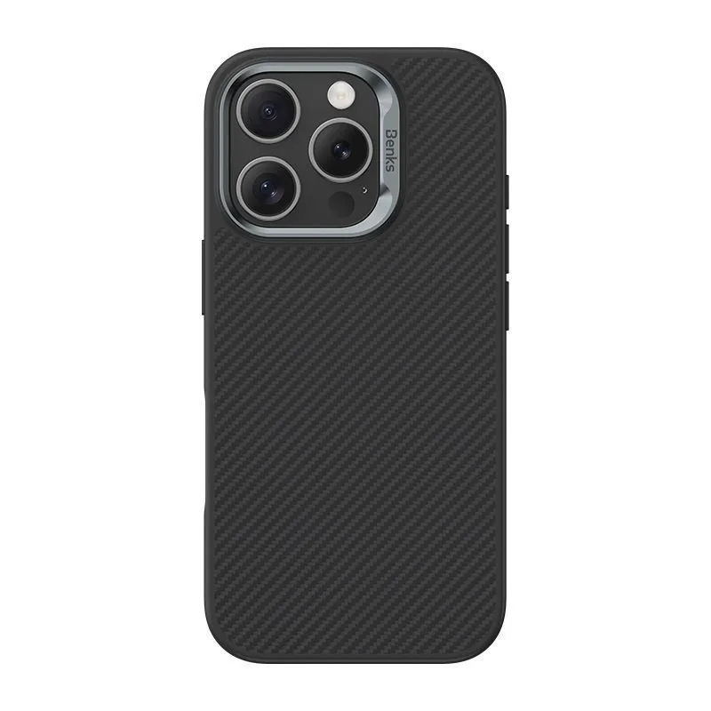 Чехол-накладка Benks Armor Pro Kevlar Case (600D) для iPhone 16 Pro Max с MagSafe Black (6948005905002)