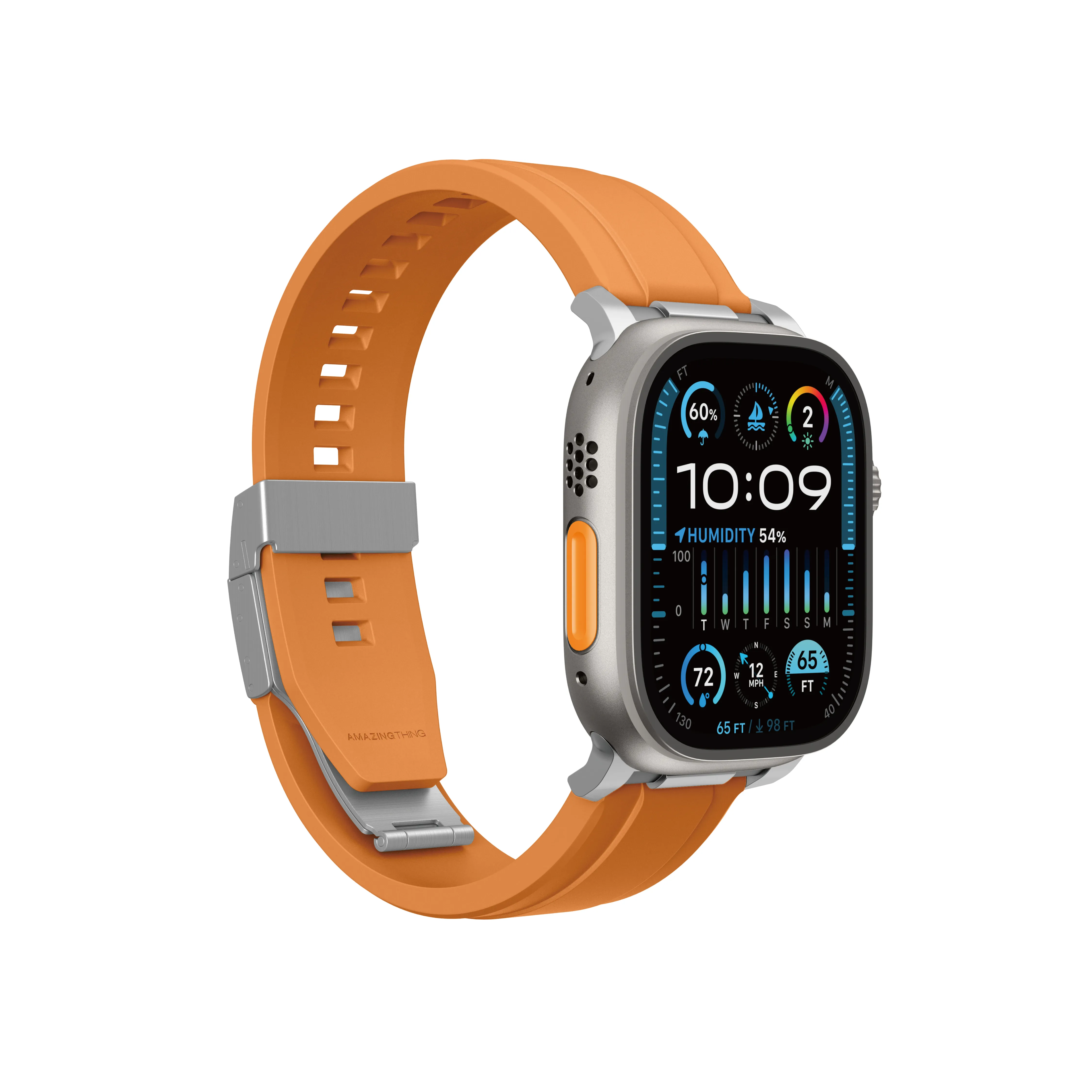 AmazingThing Chrono Band для Apple Watch 42/44/45/46/49 mm Orange