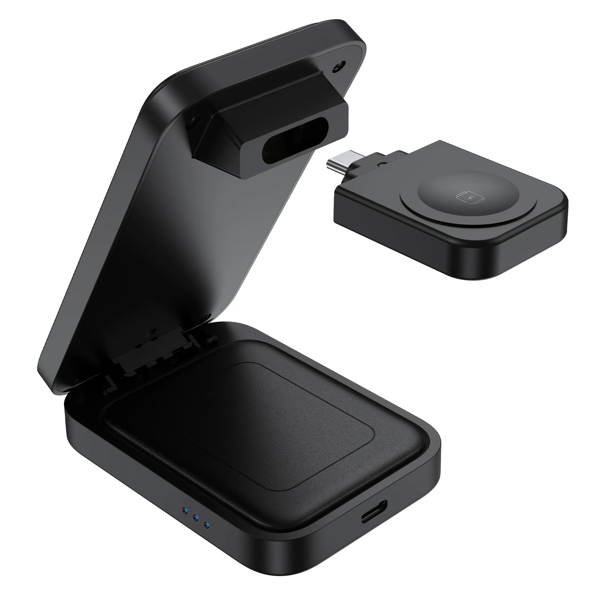 Бездротовий зарядний пристрій Бездротовий зарядний пристрій Choetech 15W 3-in-1 Foldable Wireless Charger Stand (T611-F)