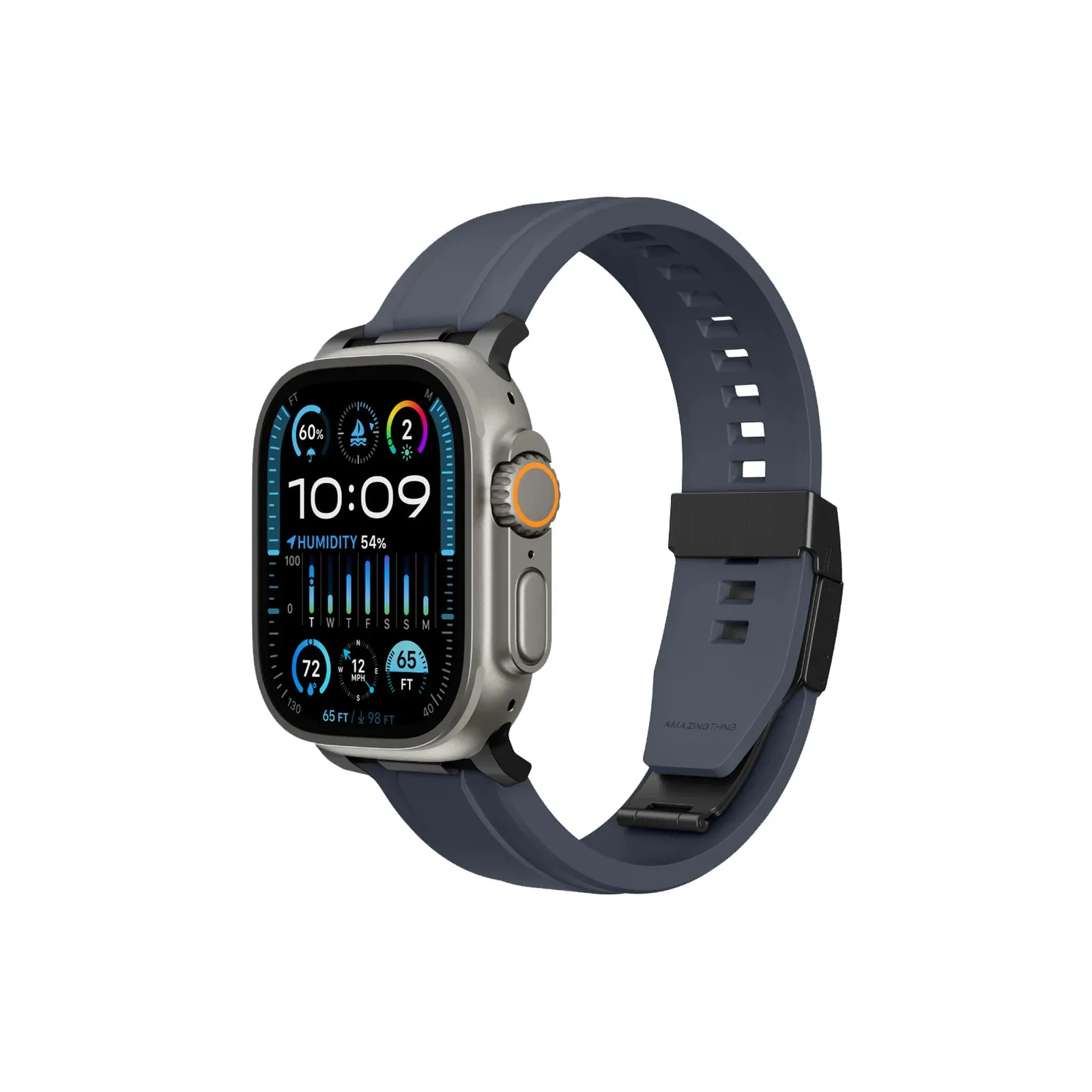 AmazingThing Chrono Band для Apple Watch 42/44/45/46/49 mm Blue