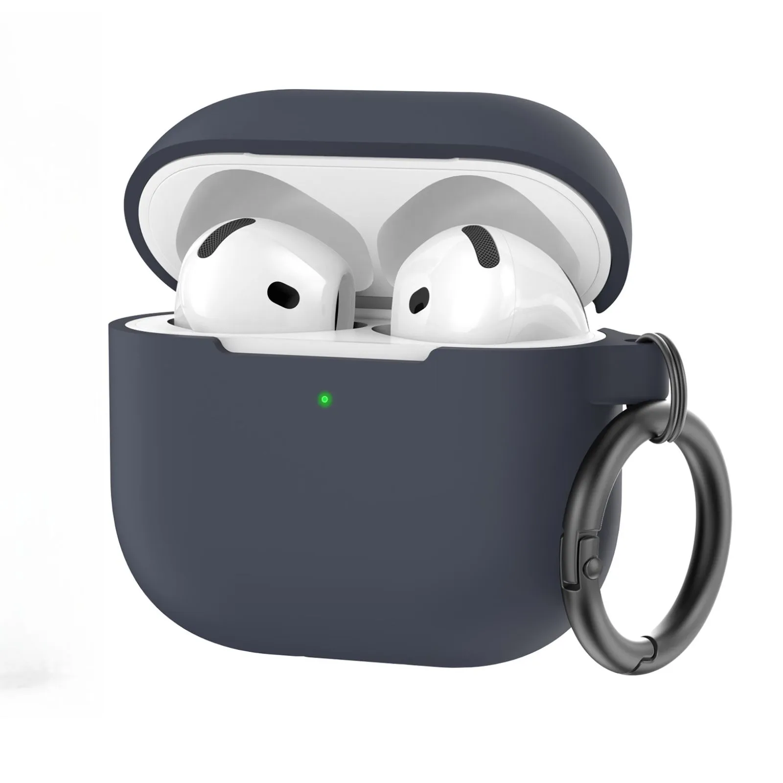 AhaStyle Colorful Silicone Case для Airpods 4 Midnight Blue