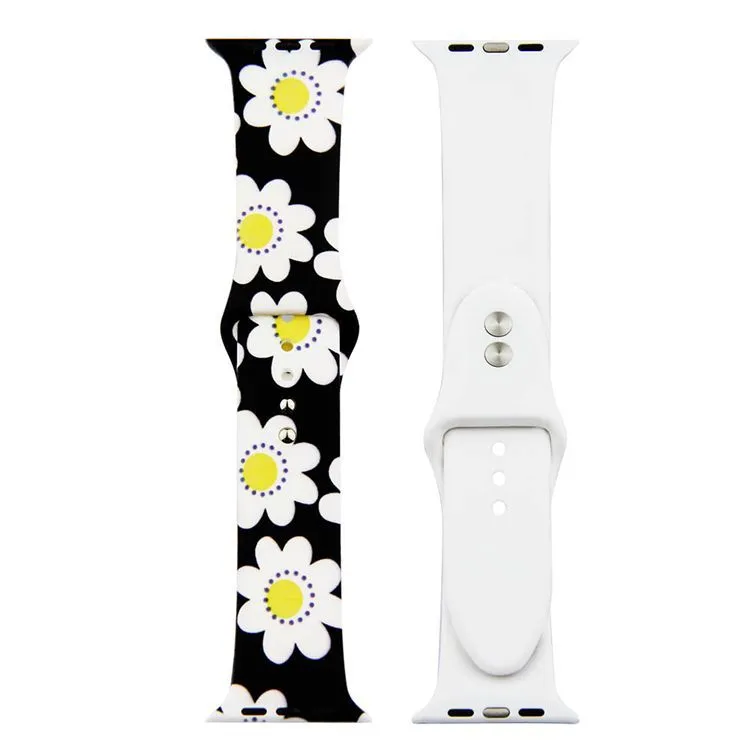 Painted Silicone Watch Band for Apple Watch 42/44mm S/M 27
