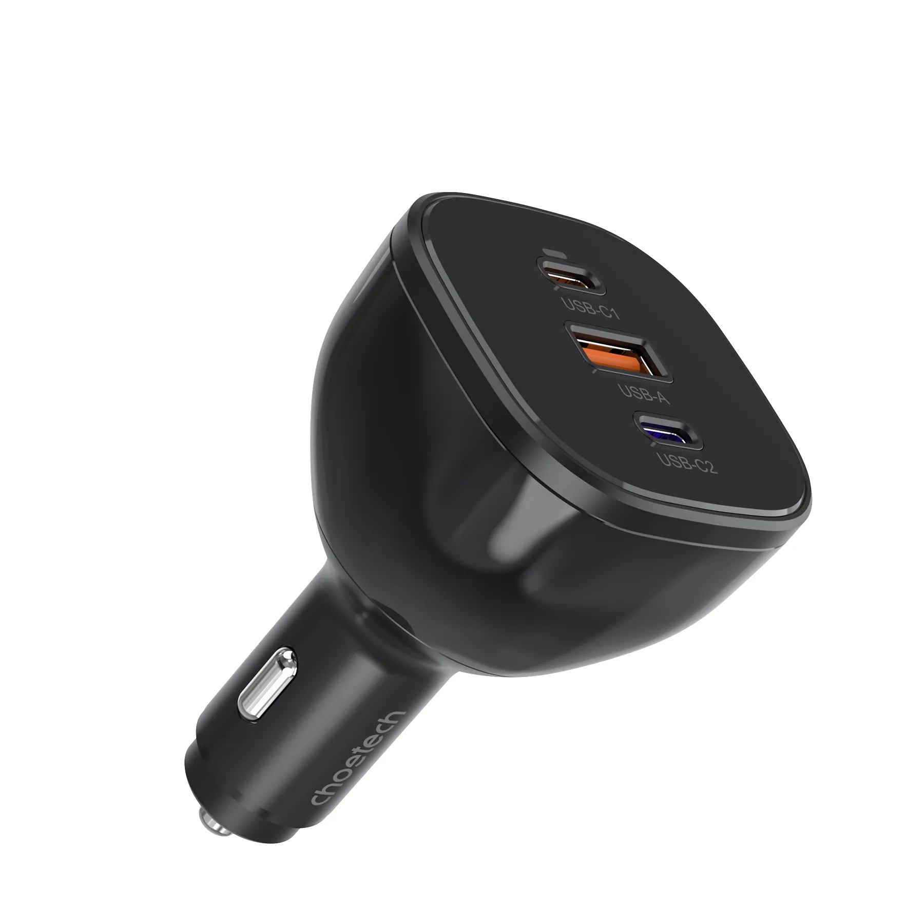 Choetech 160W PD3.1 Dual USB-C/USB-A Fast Car Charger