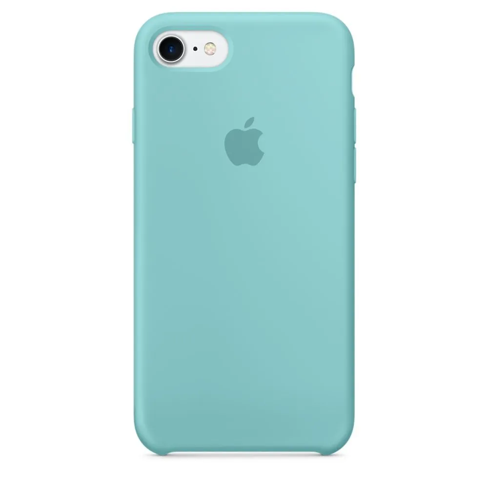 Фото Чехол-накладка Silicone Case (AAA) для iPhone 8 Sea Blue (ASCI7IB) – чехол iPhone