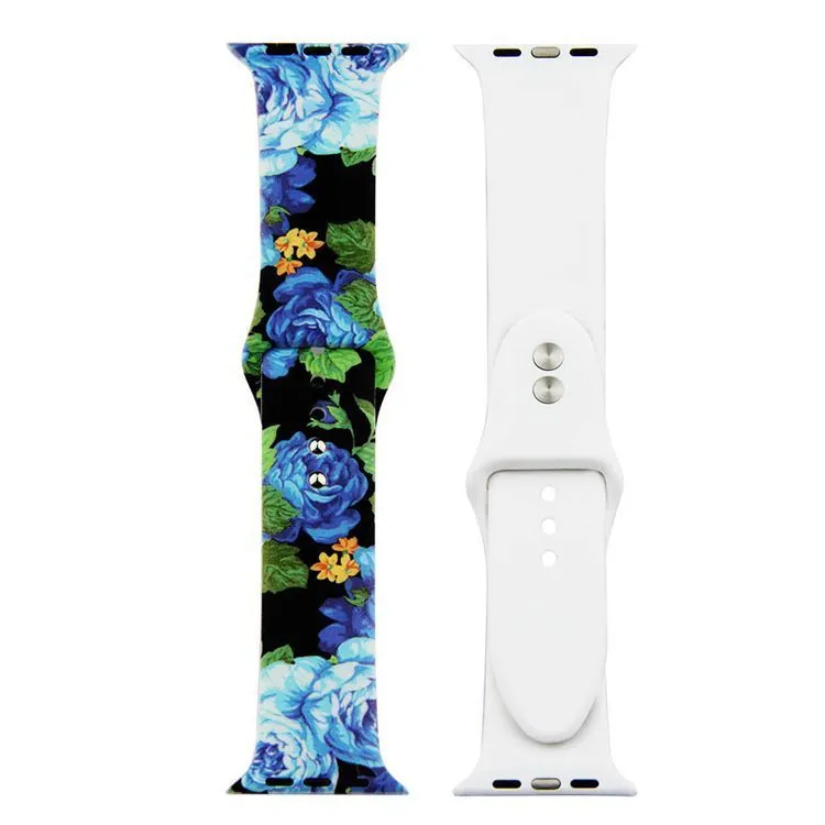 Painted Silicone Watch Band for Apple Watch 38/40mm S/M 14