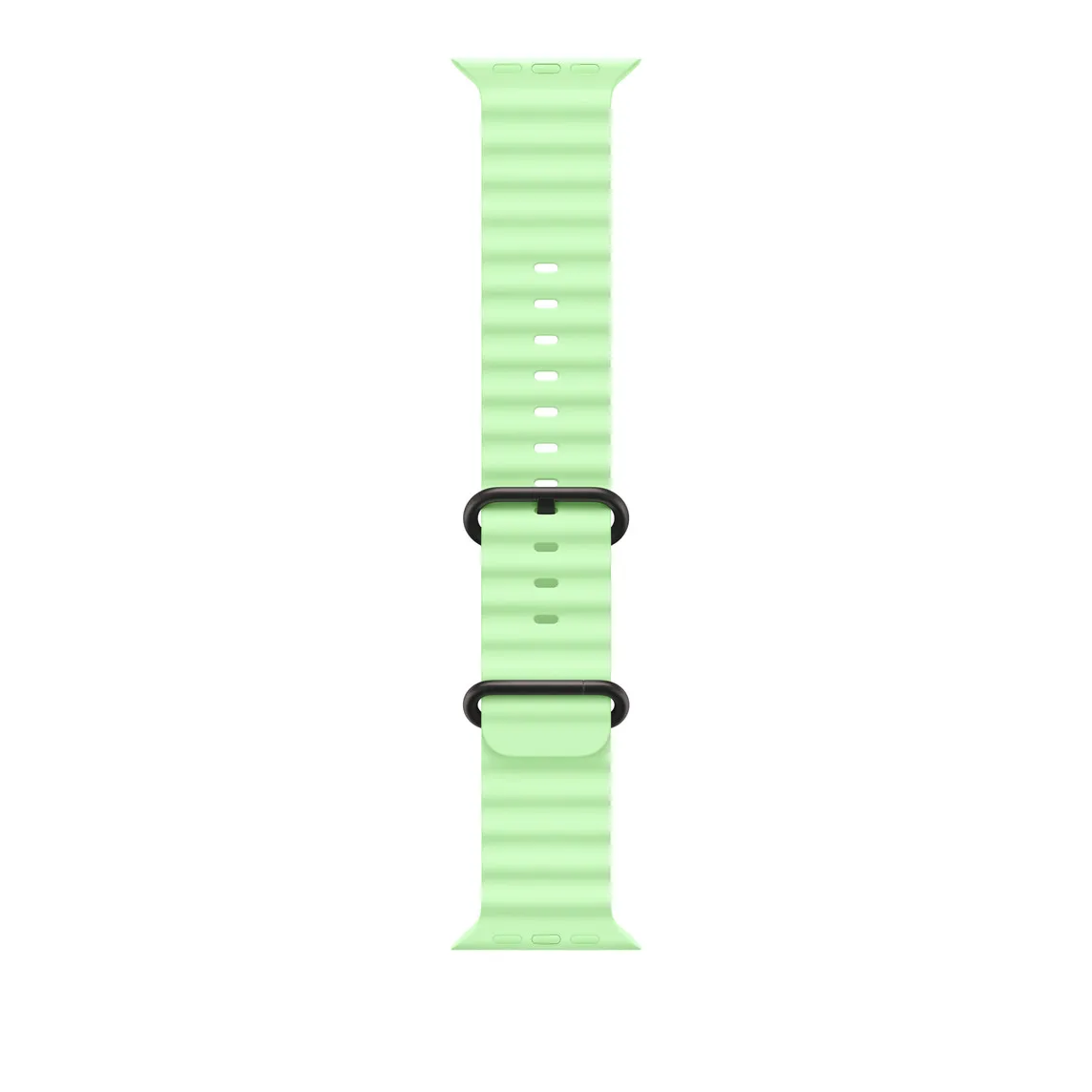 Ocean Band for Apple Watch 42/44/45/46/49 mm Neon Green (Чорна застібка)