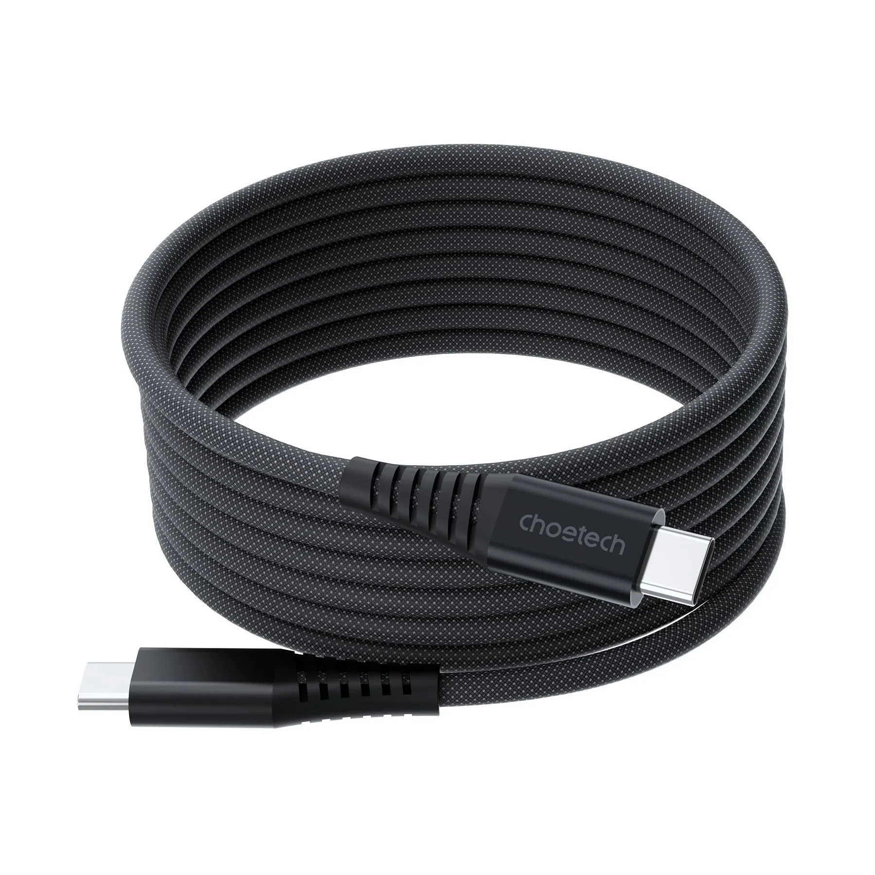 Кабель Choetech PD3.1 240W USB-C to USB-C 1.8M Magnet Cable
 Black (XCC-1051) фото кабеля