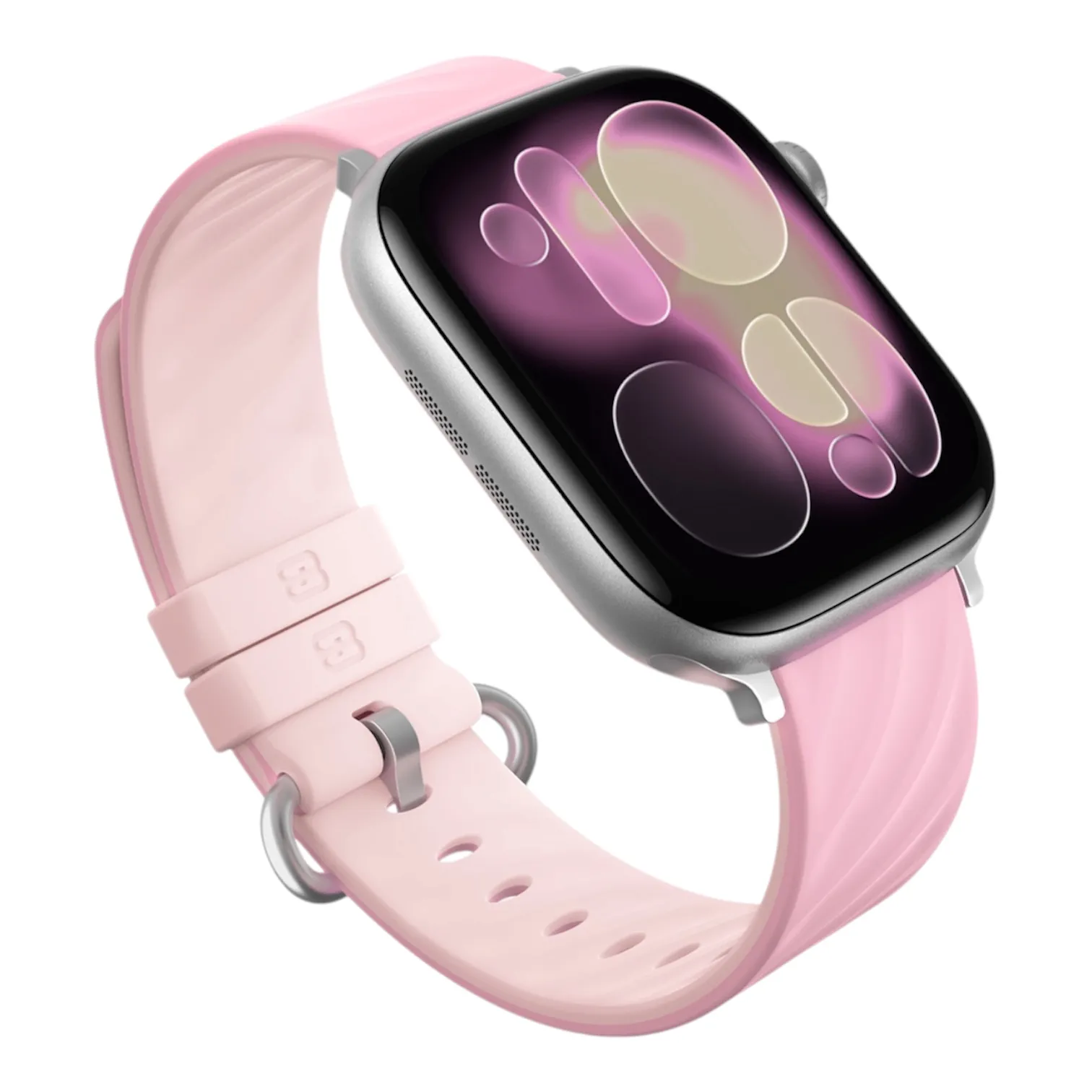 Blueo Lolipop Silicone Band для Apple Watch 42/44/45/46/49 mm Pink White