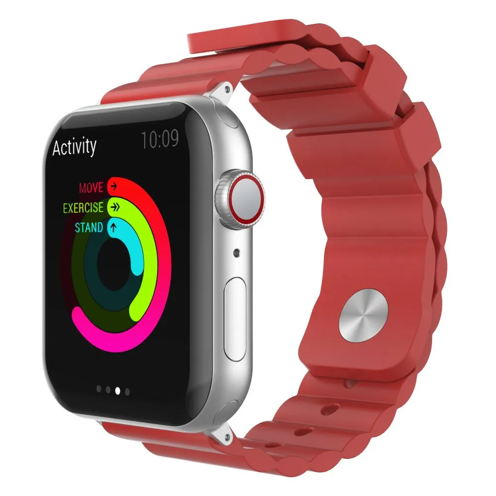 AhaStyle Premium Rugged Silicone Band for Apple Watch 38/40mm Dark Red