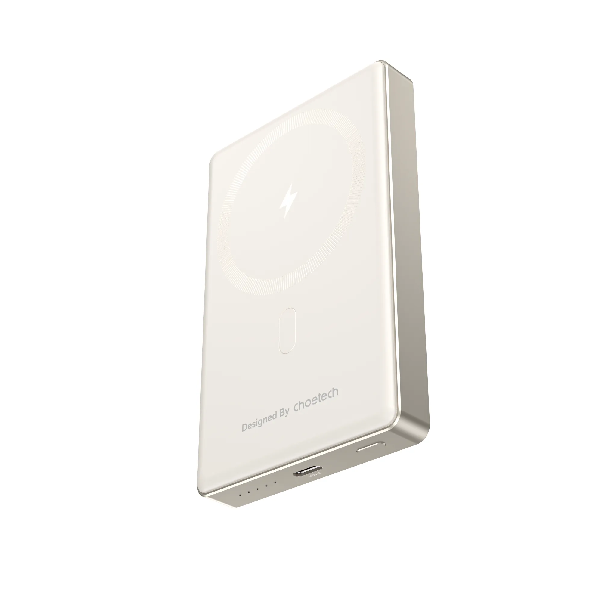 Choetech PD20W 10000 mAh Ultra-thin Magnetic Power Bank White