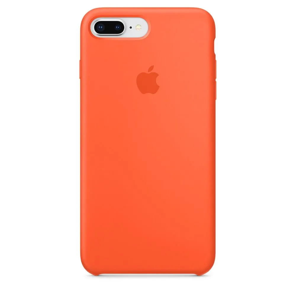 Фото Чехол-накладка Silicone Case (AAA) для iPhone 8 Plus Spicy Orange (ASCI8PSO) – чехол iPhone