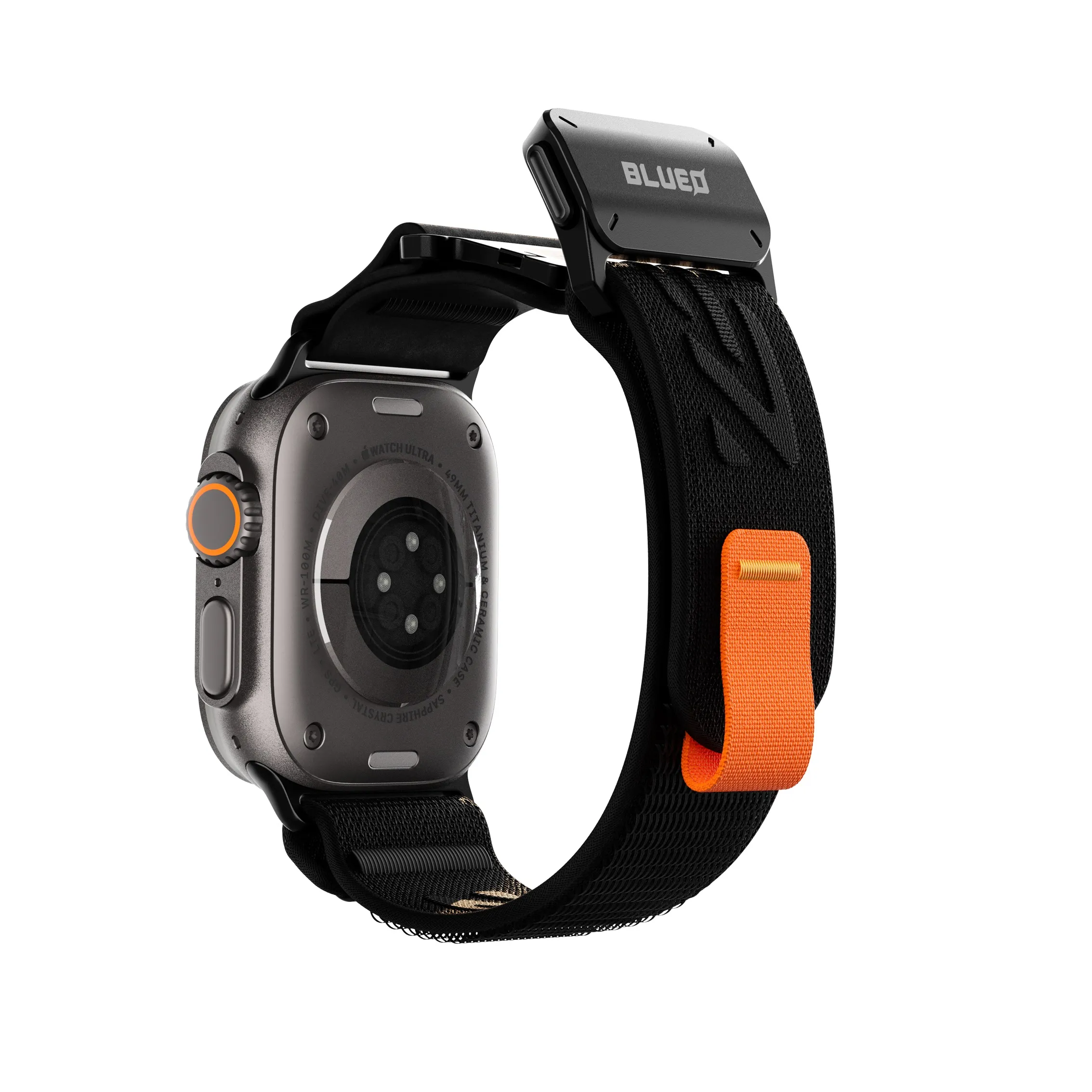 Blueo Trailweave MagLock Quick-Release Band для Apple Watch 42/44/45/46/49 mm Black