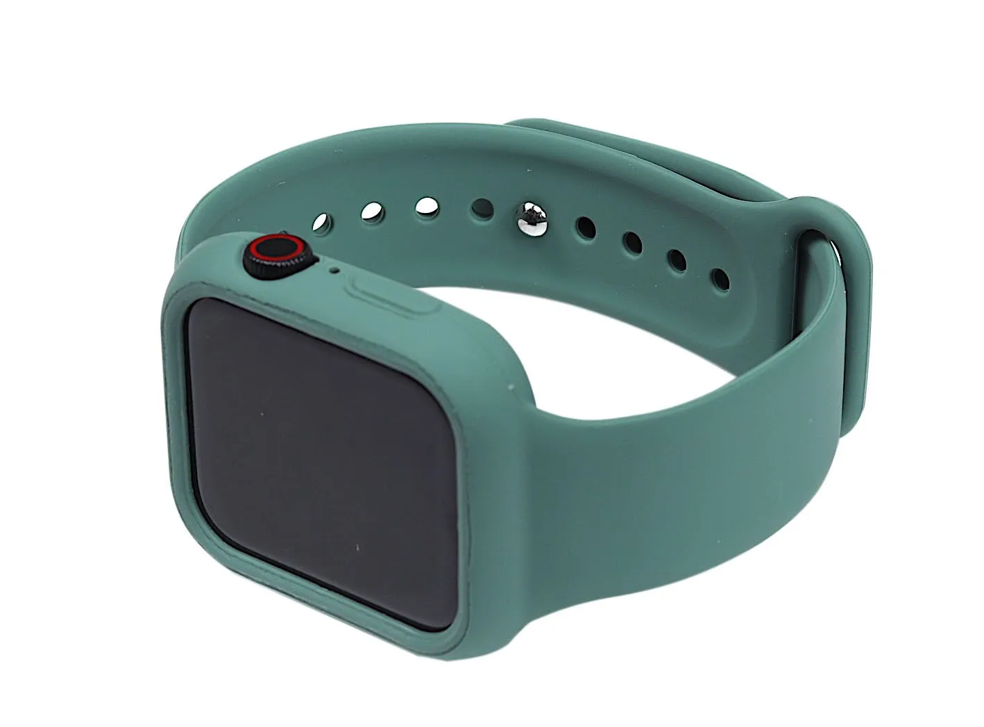 Silicone Watch Band Full Cover for for Apple Watch 40mm S/M Pine Green