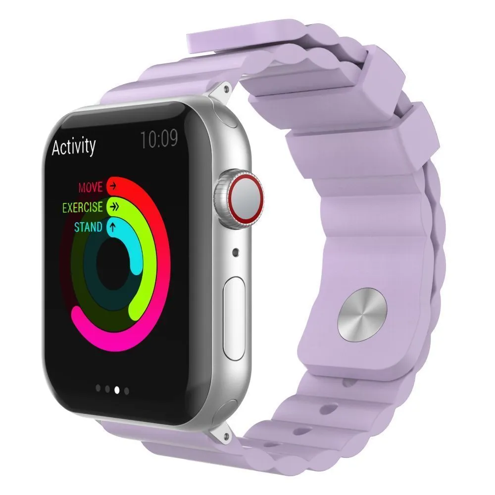 AhaStyle Premium Rugged Silicone Band for Apple Watch 42/44mm Lavender