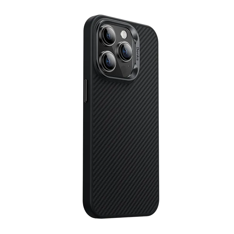 Benks Armor Pro Kevlar Case  (600D) for iPhone 15 Pro with MagSafe Black