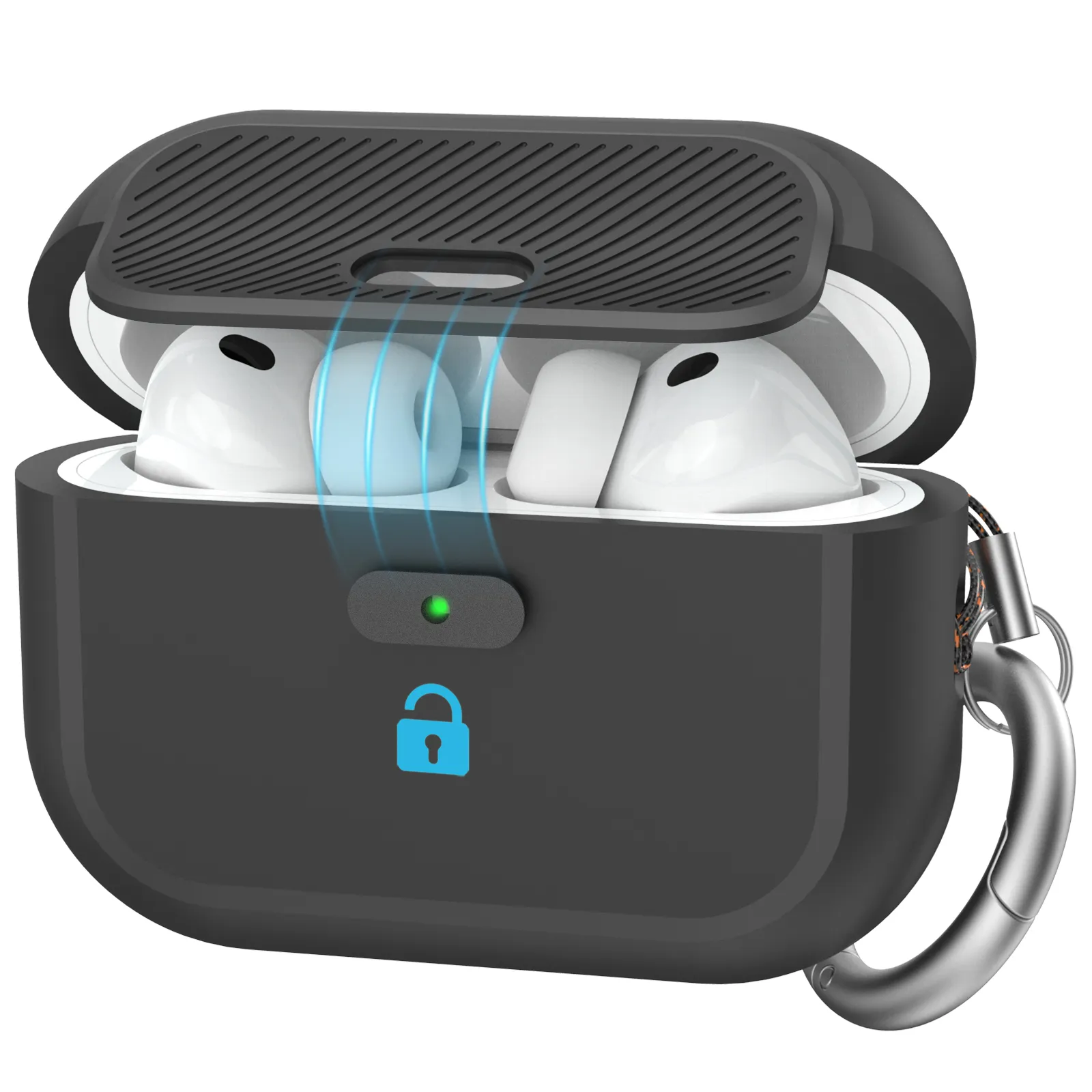 AhaStyle SnapLock Case для Airpods Pro 3 Dark Grey