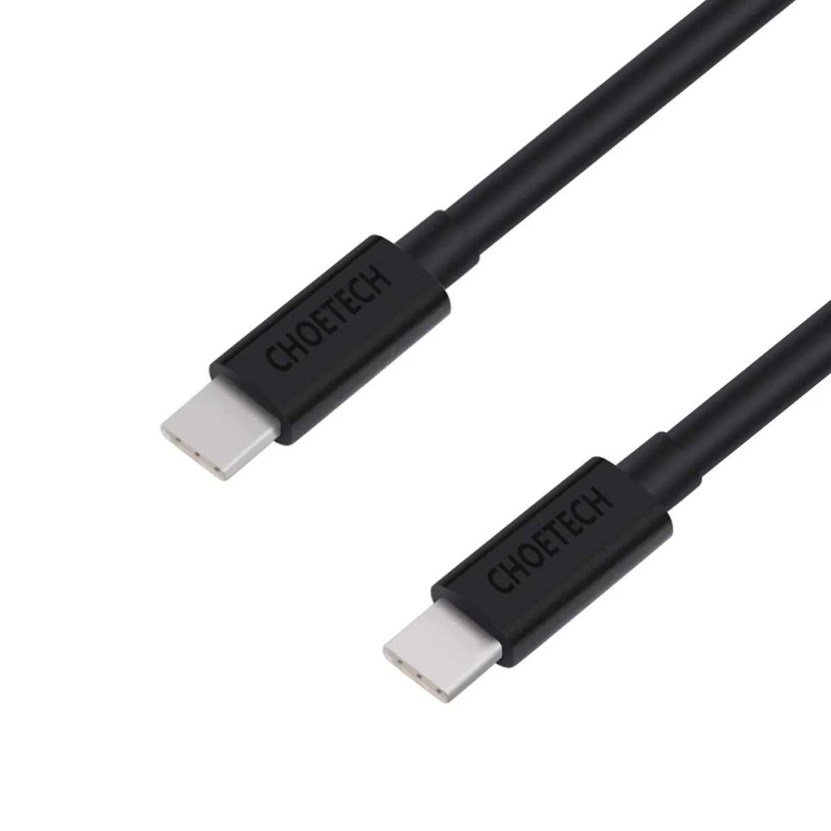 Кабель Choetech USB-C to USB-C PVC cable (1m) Black (CC0002) фото кабеля