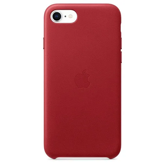 Apple Leather Case 1:1 for iPhone SE (2020) Red
