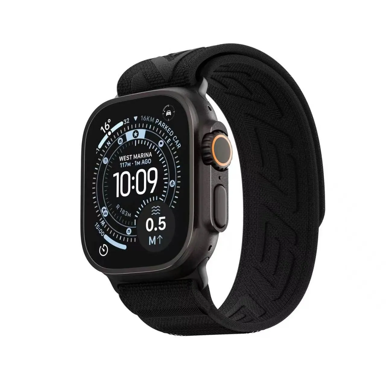 Blueo Trailweave Lite Loop Band для Apple Watch 42/44/45/46/49 mm Black