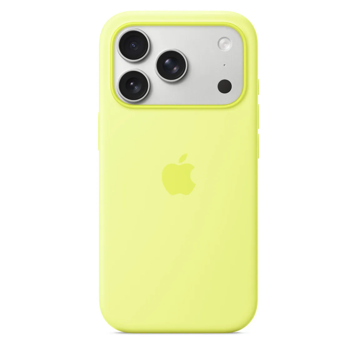 Silicone Case (AAA) для iPhone 17 Pro с MagSafe Neon Yellow