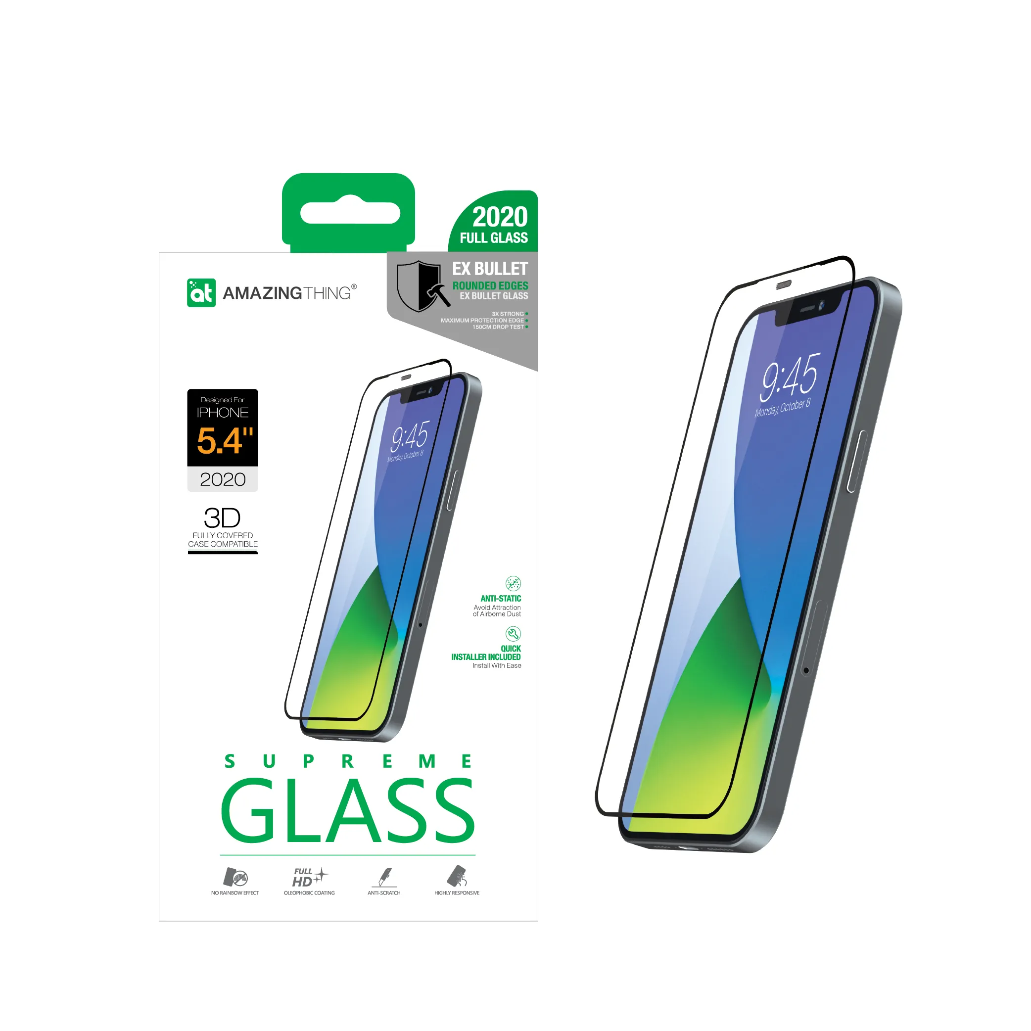 AmazingThing 3D Ex Bullet Glass for iPhone 12 Mini