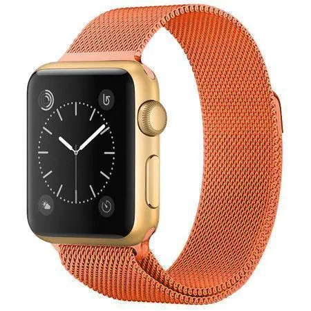 Milanese Loop for Apple Watch 42/44 mm Orange