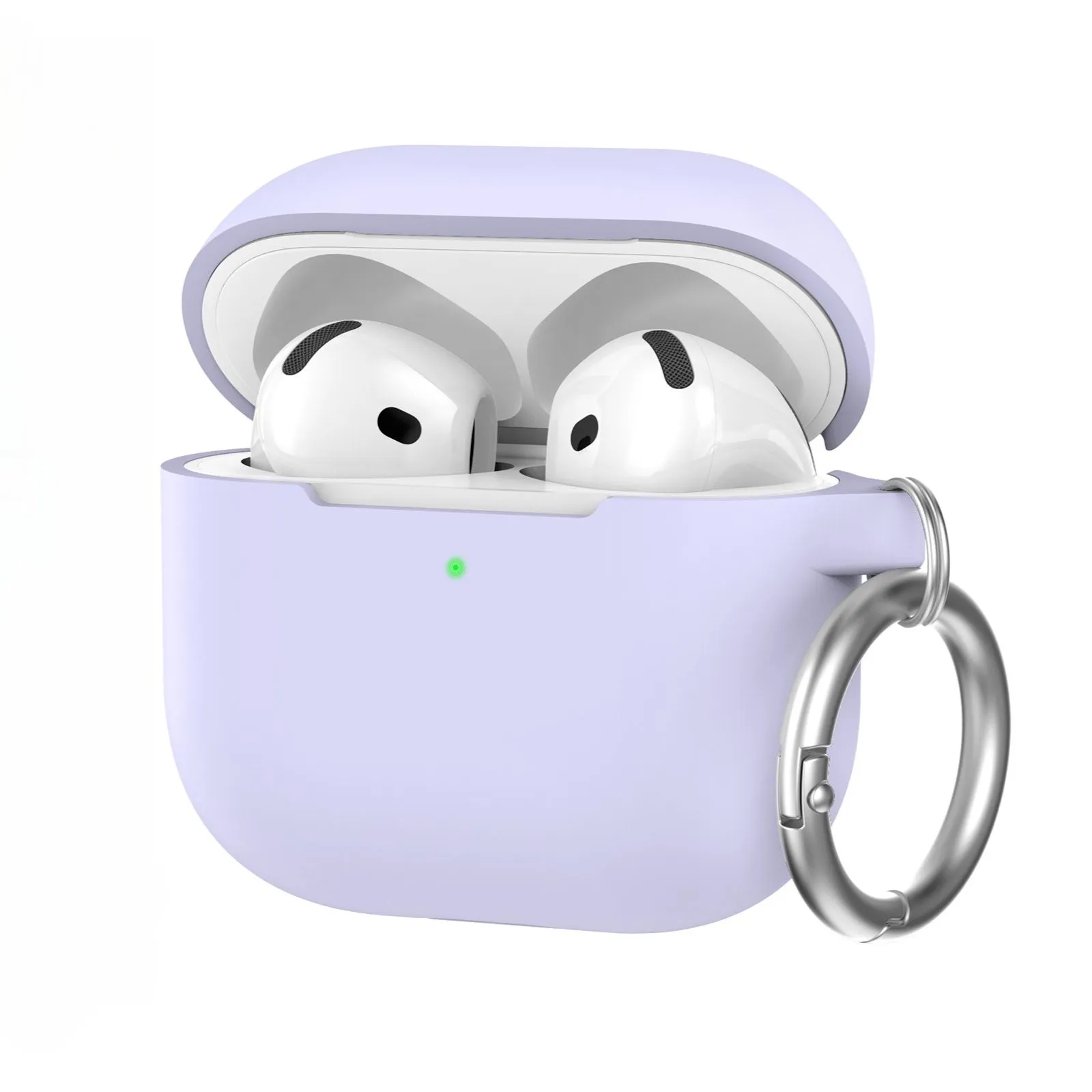 AhaStyle Colorful Silicone Case для Airpods 4 Lavender