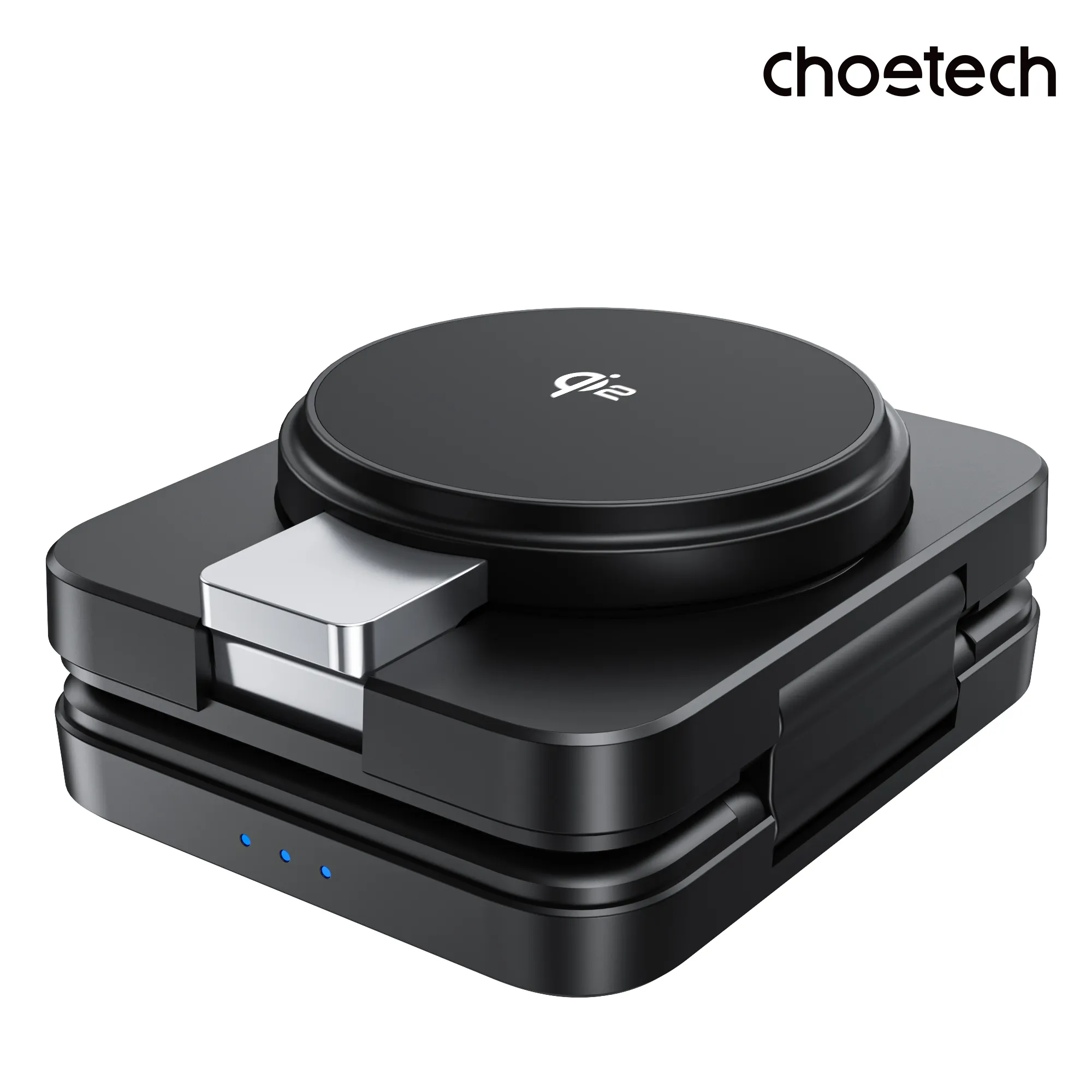 Бездротовий зарядний пристрій Бездротовий зарядний пристрій Choetech Qi2 3-in-1 Foldable Magsafe Wireless Charger (T636-F)