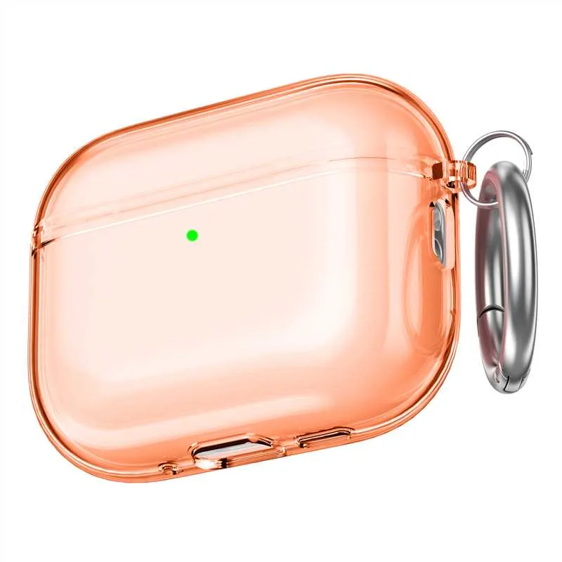 AhaStyle Transparent TPU Case для Airpods Pro 3 Orange