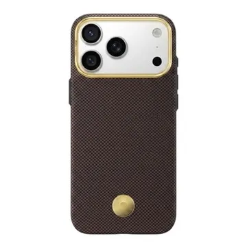 Blueo Slim Shockproof Aramid Case для iPhone 18 Pro/17 Pro с MagSafe Gold