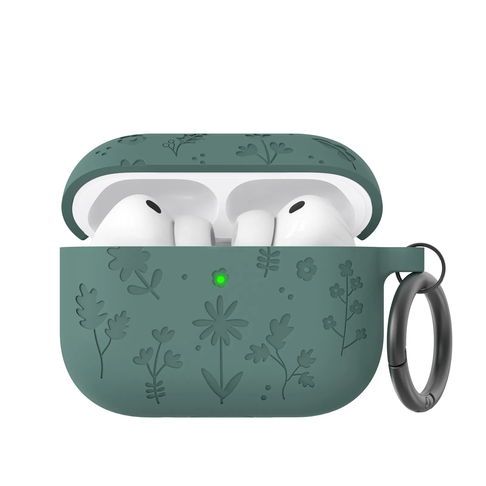 AhaStyle Flower Silicone Case для Airpods Pro 3 Pine Green