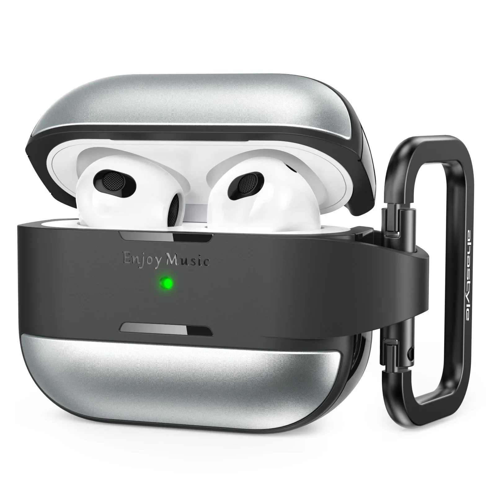 AhaStyle Rugged Aluminium Case для Airpods Pro 2 Silver