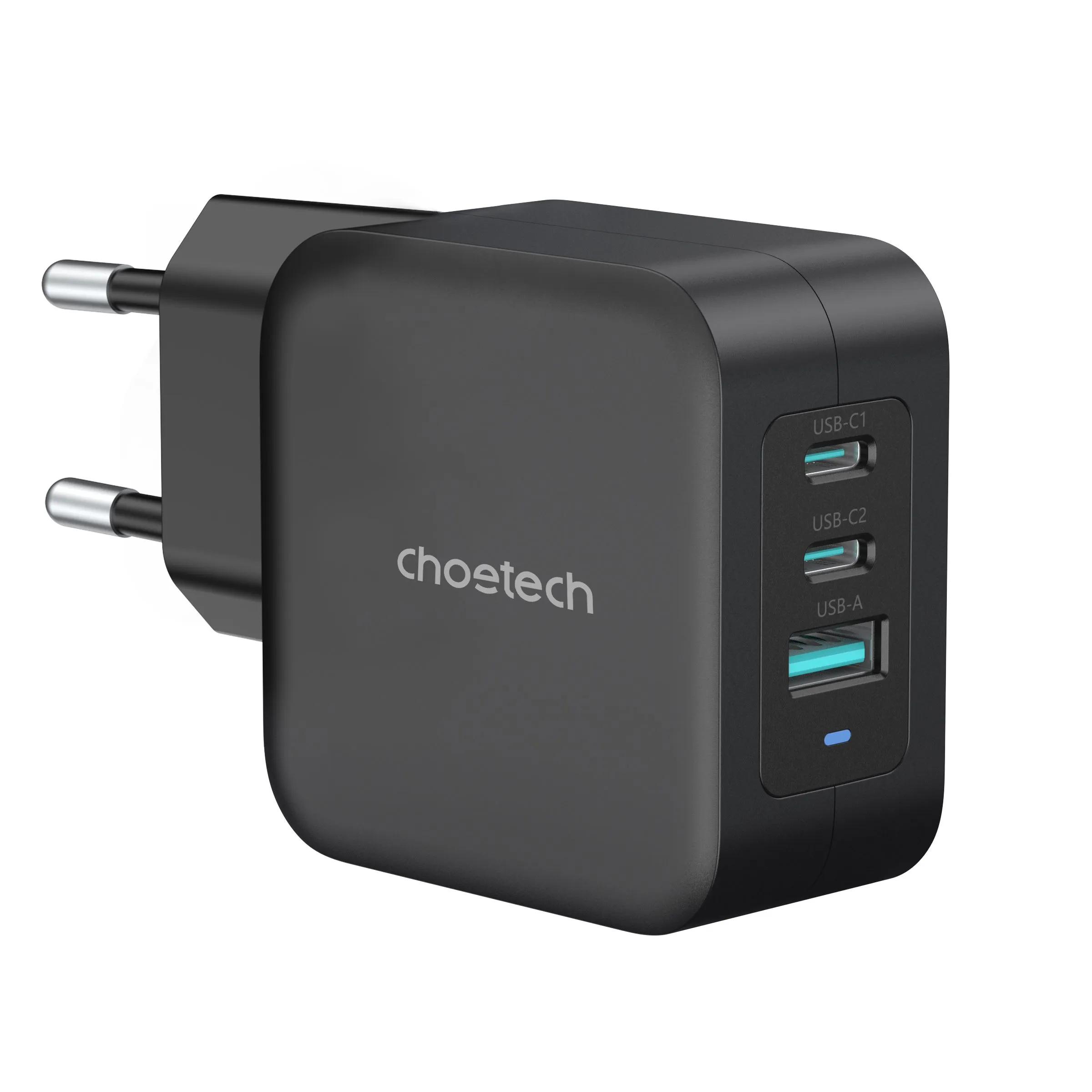 Choetech PPS PD 100W Charger Dual USB-C+ Single USB-A Black