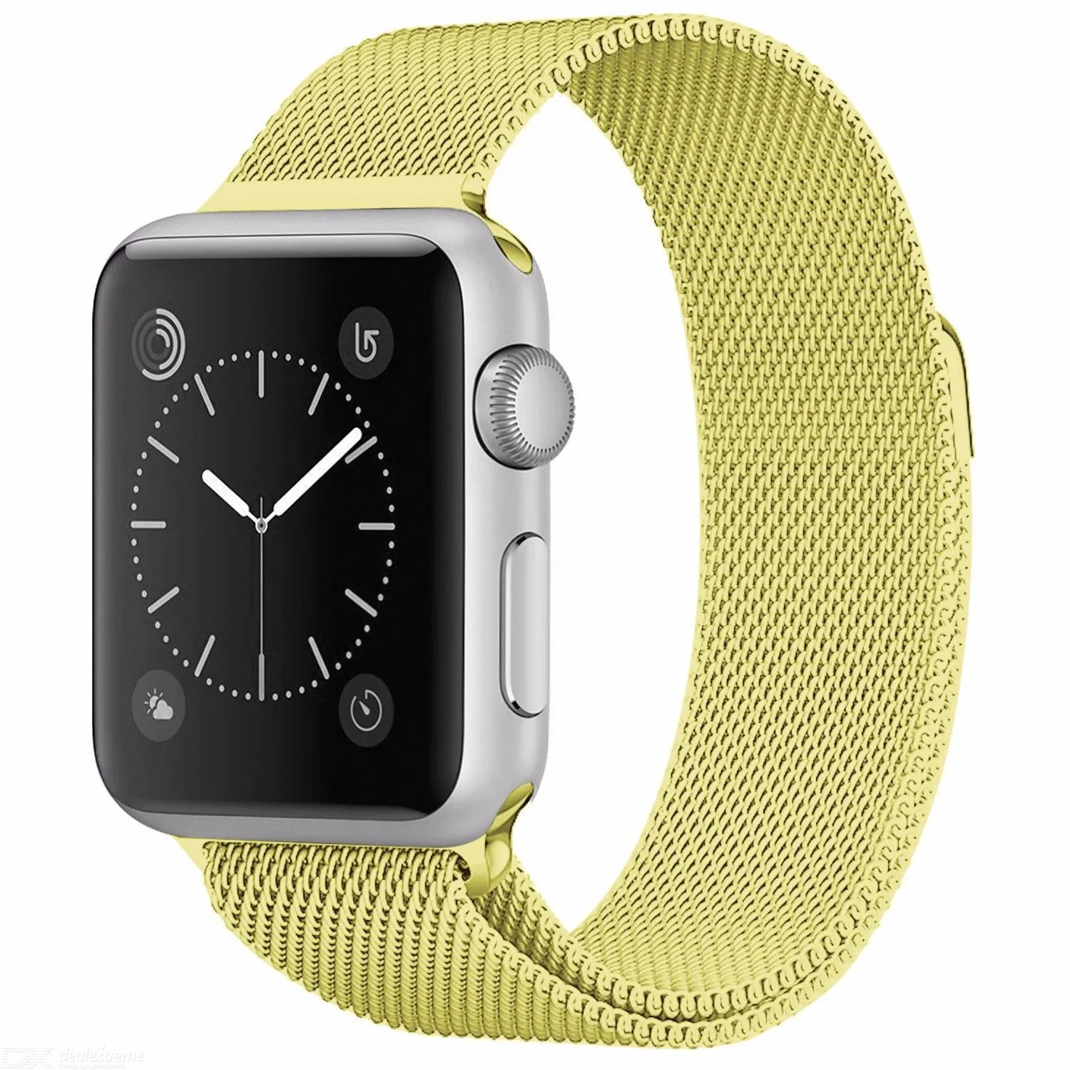 Milanese Loop for Apple Watch 42/44mm Light Yellow